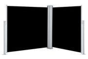 Retractable Side Awning Black 120x600 cm