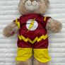 Build A Bear BAB Flash Plush DC Comics Justice League approx. 18 Used Dirty Please see pictures Image 2
