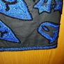 French Connection size uk8-10 black and blue beaded dress Image 8