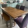 Extendable Dining Table, Bench and Chairs Image 2