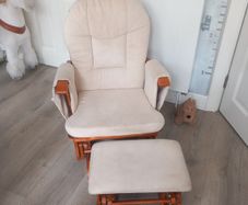 babylo nursery chair and footstool