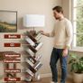 9 Tier Tree Bookshelf with Light & Remote, Dimmable Tall Floor Standing Lamp Image 4