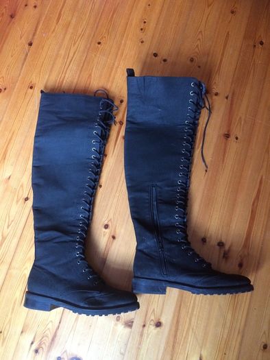 Boots Size 5 (38) Black Over the Knee Boots