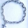 Vintage Armani Sterling Silver 925 hallmarked bracelet with cross charm by designer Emporio Armani length 8,5" - 26g Image 4