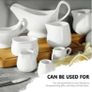 Brand New TOPBATHY Ceramic Milk Jug Set, White, 3 Pieces (50 ml, 100 ml, 240 ml), Image 2