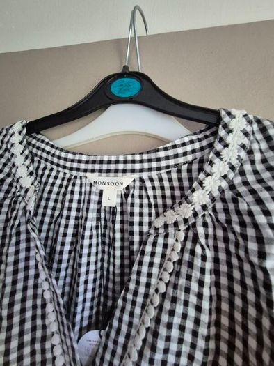 monsoon gingham dress ladies new cotton