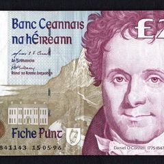 1996 Ireland IR20 Daniel O Connell Banknote Series C. Note issued 15/05/96. Serial number BBGB842243
