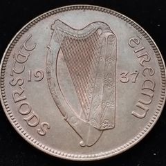 [#2644] - Ireland 1937 | Irish 1d | Irish 1 Penny | KM.3
