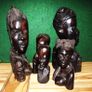 Hand Carved Wood Busts. Image 7