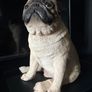 Vintage Pug Statue Image 4