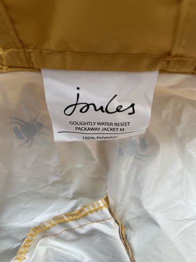 Joules dog raincoat size m for small dogs