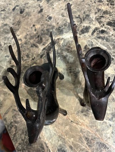 Reindeer candlesticks