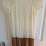 Maje Cream and Khaki Sleeve Jumpsuit Image 3