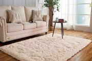 Fluffy Rugs Washable Long Plush Rugs, Bedroom Soft Pile Rug Carpets Bedroom Mats Home Decoration Beige,60x120 cm MULTIPLE SIZES AVAILABLE (FREE POSTAGE)