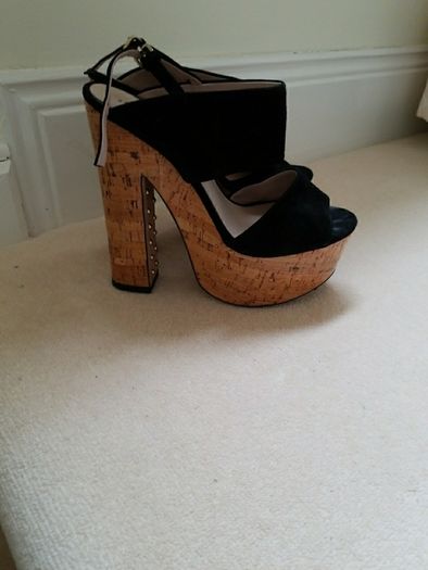 Zara wedges Black & Cork