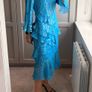 Saloni ruffled silk midi dress Image 3
