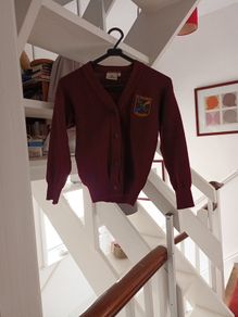 St Fiachras Beaumont cardigan and tie