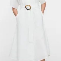 Autograph pure Irish linen midi dress BNWT