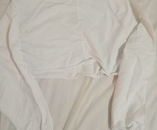 White long sleeve crop top