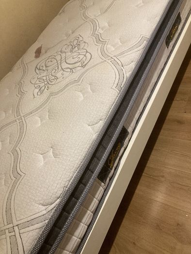 single bed and mattress