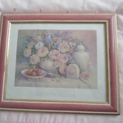 Picture print in a frame.