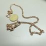 Vintage Gold Plated Pocket Watch Chain 42cm Albert Chain Image 2