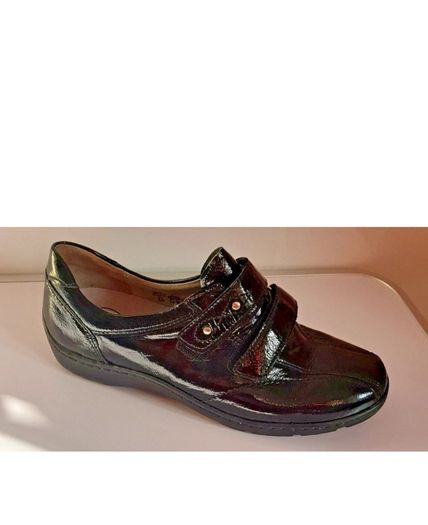 Waldlaufer Henni Black Patent Leather Wide Fit H Comfort Shoes UK3 EU36 BNIB  CAN POST