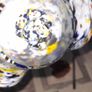 Rare 1960s Handmade Murano Style End of Day Splatter Glass Fish Ashtray Vase Image 5