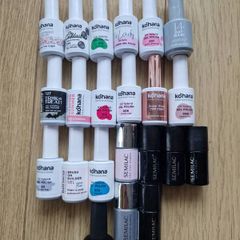 Nail kit lamp and polishes