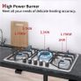 gas hob with 5 burners Image 2