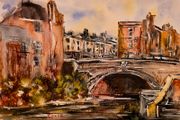 baggot street bridge watercolour