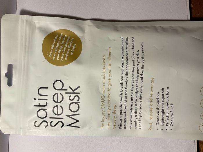 SMUG satin tattoo satin eye mask new in packaging