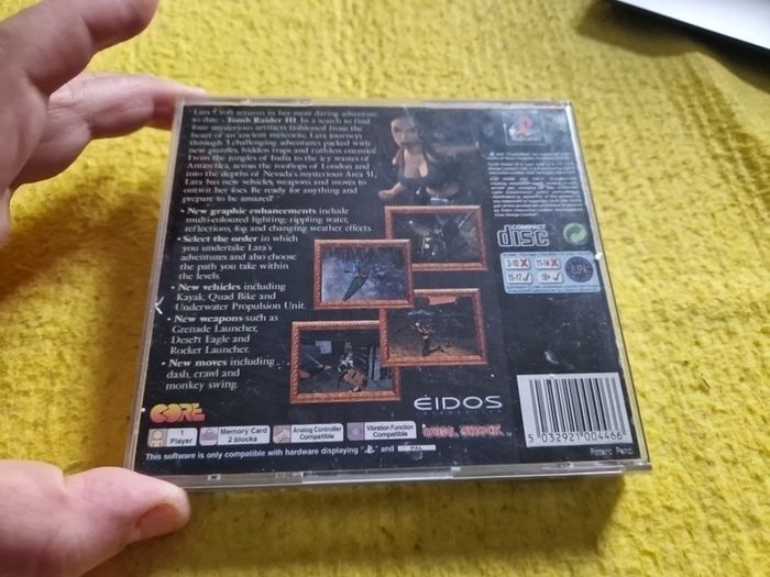 Tomb Raider III 3 PlayStation1 Ps1 PlayStation2 Ps2 games Original