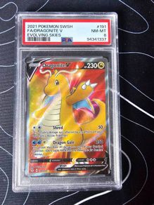 Dragonite V - PSA 8 - Pokemon Evolving Skies