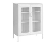 main image for ad Multipurpose Cabinet with Grid Doors, Filing Cabinet, Storage Cabinet, 3 Levels, Each Shelf Holds up to 25 kg, for Kitchen, Hallway, Living Room,