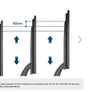 Universal Table Desk Pedestal TV Stand Tabletop Screen Monitor Riser for 22"-65" LCD/LED TVs-Securely Holds 50KG & Max.VESA 800x400mm Image 4