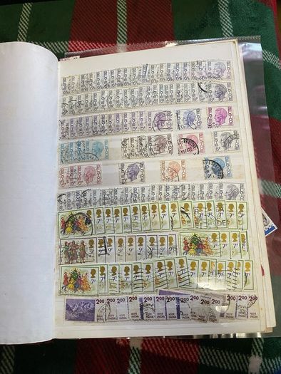 2 vintage stamp books