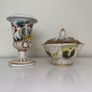 Vintage R. Capodimonte Italy Urn/Vase and Matching Lidded Sugar/Candy Dish Image 2