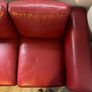 Red Leather Couch Image 3