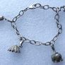 Vintage 925 Sterling Silver Charm Bracelet Image 4
