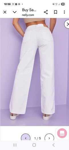 samsoe & samsoe new white jeans