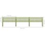 Picket Fence Impregnated Pinewood 5.1 m 110 cm 6/9cm Image 4