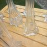 11 Art Noveau glass stem vases, bought in Vienna 70s, D18 Image 6