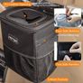 Car Bin, Leak-Proof Car Bin for Tidy Use, Foldable and Waterproof Car Accessories for Interior, Multipurpose Rubbish Bin with Lid, Adjustable Straps and Multiple Pockets Image 5