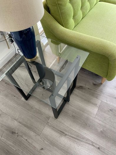 Glass Top Coffee Table and matching Side table