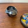 Wood Handpainted Paper Mache Turtle Box Trinket Keepsake Image 4