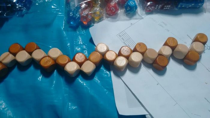 Mental maths dice wooden Abacus puzzle game
