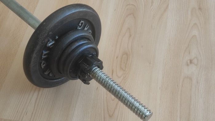 Weights barbell + weights + quick lock collars