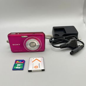 Sony DSC-W310 12.1MP Digital Camera Pink - Full Kit