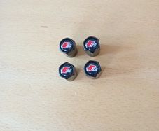 Brand New Audi S-line Black Metal Dust Caps x4